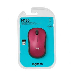 �y�󂠂�zLogitech M185 ���C�����X���w�}�E�X 2.4GHz ���b�h (910-003635)