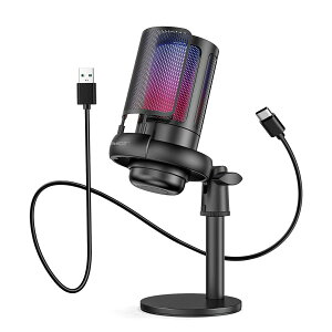 �y�󂠂�zTKGOU USB �R���f���T�[�}�C�N �Q�[�~���O�}�C�N PC �}�C�N RGB���C�e�B���O ���ʒ��߃~���[�g�{�^�� �w�b�h�z���o�͒[�q���� �P��w���� �v���O���v���C YouTube Skype �Q�[������ ���C