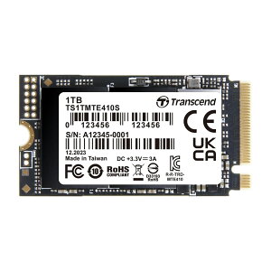 �g�����Z���h M.2 NVMe SSD 1TB 2242 PCIe Gen4×4 �ő�Ǎ���:5,000MB/s �ő发����:3,500MB/s M Key TS1TMTE410S