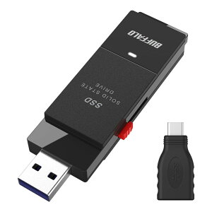 �o�b�t�@���[ SSD �O�t�� 500GB USB3.2 Gen2 �Ǎ����x600MB/�b SSD-SCT500U3BA/N