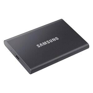 Samsung T7 4TB �O�t��SSD �ő�]�����x1,050MB/�b USB3.2 Gen2(10Gbps, Type-C)�O���[