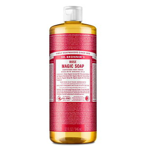 【訳あり】ドクターブロナー マジックソープ RO(ローズ) 946ml やさしいローズの香り 植物オイル マルチオーガニックソープ 0018787343852