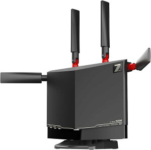 obt@[ WiFi [^[  LAN Wi-Fi 7 11be gCoh 6Xg[ 5764 + 2882 + 688 Mbps L 10Gbps GRpbP[W y iPhone 17 / 16e / 16 / 15 / Nintendo Switch / PS5 mFς z WXR9300BE6P/N