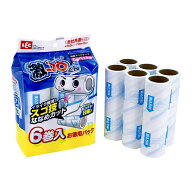 【訳あり】レック 激コロ スゴ技カット 70周 スペア 6個入 / カーペットクリーナー/めくりやすい /