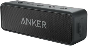 Anker Soundcore 2 (USB Type-C充電 12W Bluetooth 5 スピーカー 24時間連続再生)【完全ワイヤレスステレオ対応/強化された低音 / IPX7防水規格 / デュアルドライバー/マイク内蔵】(ブラック)