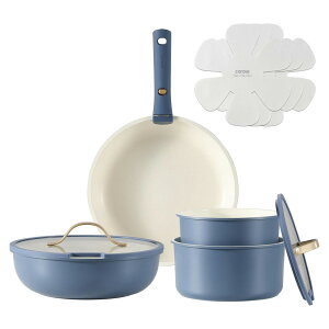 CAROTE �J���[�e �t���C�p�� �Z�b�g10�_ ��Z�b�g IH�E�K�X�ΑΉ� Gold Luxe�V���[�Y �u���[ Blue