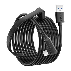BENFEI link�P�[�u�� 4.8M Oculus/Meta Quest 3/2/1/Pro/Pico4 �A�N�Z�T������� PC/SteamVR �ƌ݊������� ���� PC �f�[�^�]�� VR �w�b�h�Z�b�g�p USB 3.0 - USB C �P�[�u��
