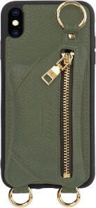 [HANATORA] iPhone XSMax �P�[�X �V�����_�[ �{�v �t�@�X�i�[ �X�}�z�V�����_�[ �J�o�[ �J�[�h ���[ ���K���� �s�X�^�`�I BPCJP-XSMax-Pistachio