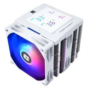 Thermalright Peerless Assassin 120 Digital ARGB White CPU �G�A �N�[���[�A�f�W�^�� �X�N���[�� �g�b�v �J�o�[�A6 �q�[�g�p�C�v �R���s���[�^�[ CPU �N�[���[�AAM4/AM5�AIntel LGA1700/1851/1150/1151/1200 �p�APC �N�[��
