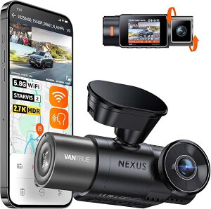 VANTRUE N2X hCuR[_[ 2.7K 500f 5.8GHzwifi OJ ̌^ hR 24ԒԊĎ OHDR ԓԊO 1944P{1080P Î Starvis 2 IMX675ZT[ GZT[ ً}^ 160x