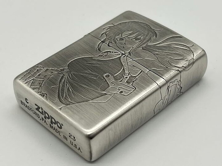 楽天市場】【訳あり】ブラックラグーン Zippo[レヴィ三面加工 
