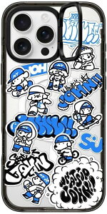 CASETiFY CpNg OX^h MagSafeΉ iPhone 16 Pro Max P[X [LbNX^h / 2m̗NA (MILKi3{) / CX[dMagsafeΉ] - miniJOHN - NA ubN