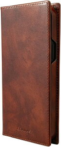 GRAMAS G-FOLIO �{�v �~���[�W�A���J�[�t���U�[ iPhone�P�[�X �X�}�z�P�[�X (�u���E��, iPhone 14 Plus) X0012MBPNV