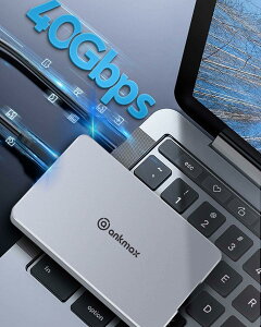 USB4 M.2 NVMe SSD P[X M40Gbps to NVMe PCI-e M-Key(B+M Key)2280 ANKMAX UC4M2  Thunderbolt 3/4 USB3.2/3.1/3.0݊ |[^u SSDOtP[X HsṽA~jEOGN[W[i8TB