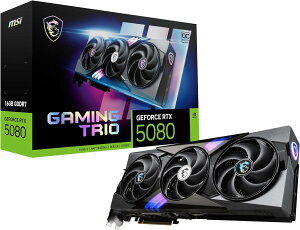 MSI GeForce RTX 5080 16G GAMING TRIO OC �O���t�B�b�N�X�J�[�h VD8975 4711377292160