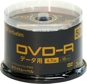 y󂠂z?o[xC^(Verbatim) Verbatim o[xC^ 1L^p DVD-R 4.7GB 50 zCgv^u 1-16{ Ж1w 3Nۏ DHR47JP50SV2-B 4991348082956