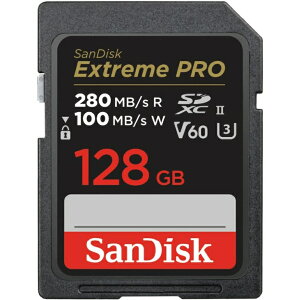 y󂠂zy TfBXN Ki z SanDisk SDJ[h 128GB SDXC Class10 UHS-II V60 ǎő280MB/sExtreme PRO SDSDXEP-128G-GHJIN VpbP[W 619659201500 B0BZZ5FJSP