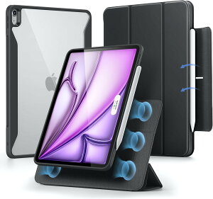 y󂠂zESR iPad Air 13C` P[X (2025/2024AM3/M2) p Pencilz_[t O\}OlbgJo[ cu/uX^h Pencil Pro/USB-CSΉ Rebound 360V[Y ubN