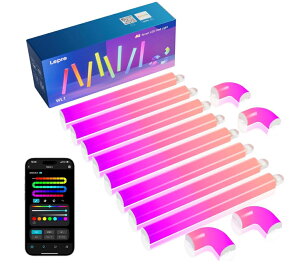 Lepro AI �o�[���C�g WL1 �X�}�[�g LED �u���P�b�g���C�g AI�Ɩ��f�U�C�i�[ �N���X�}�X ���F ����� 1600���F �Q�[�~���O �ԐڏƖ� �f�� ������� �ǃ��C�g DIY WI-FI Bluetooth ���y���� Alexa�Ή� Echo Googl