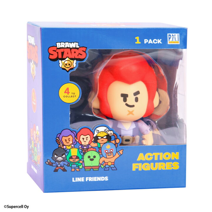 楽天市場】【公式ライセンスグッズ】Brawl Stars アクションフィギュア 