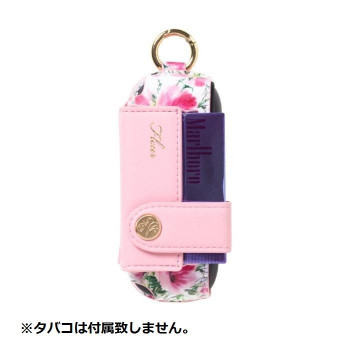 綺麗な花柄デザイン Fleur アイコス3専用ケース iQ3-SMEFLE05 登場大人気アイテム ピンク 休み