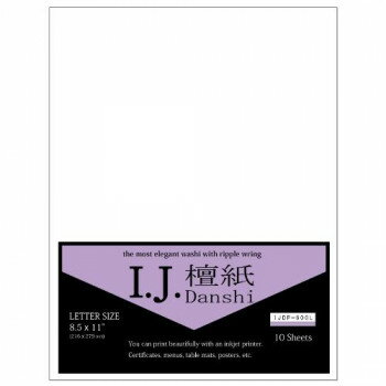 同梱・代引不可和紙のイシカワ インクジェット用檀紙 レターサイズ 10枚入 5袋 IJDP-600L-5P
