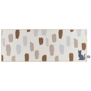 �J�L�E�` �p�X�e���ƔL�����ꂽ���E�L�b�`���}�b�g120cm �x�[�W�� 45×120cm
