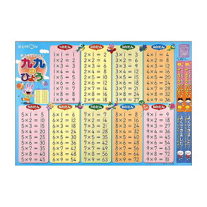 KUMON くもん おふろでレッスン 九九のひょう OL-11 2歳〜