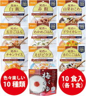 尾西食品 アルファ米 10種類セット 非常食 保存食 防災 登山食