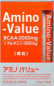 アミノバリュー 大塚製薬 BCAA サプリメントスタイル 4.5g×10本 粉末 アミノ酸 アルギニン 筋肉痛