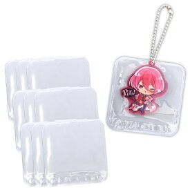 【ポイント10倍】 【汚れ防止に】 アクリルキーホルダー カバー ラバーストラップ 保護カバー 10枚セット 透明 ラバスト アクキー 保護 アクキーカバー キーホルダー ラバストカバー 推し活 推し 推し事 アニメ キャラクター グッズ 保管 収納 綺麗 傷防止 汚れ防止