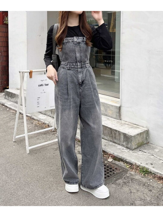 楽天市場】【SALE／50%OFF】【WEB限定】デニムサロペット INGNI イング 