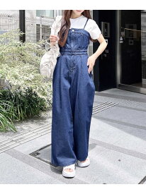 【SALE／33%OFF】【WEB限定】デニムサロペット INGNI イング オールインワン・オーバーオール オーバーオール・サロペット グレー ネイビー ブルー【RBA_E】[Rakuten Fashion]
