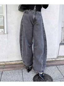 【SALE／30%OFF】【WEB限定】デニムカーブパンツ INGNI イング パンツ ジーンズ・デニムパンツ ブルー ベージュ ブラック グレー【RBA_E】[Rakuten Fashion]