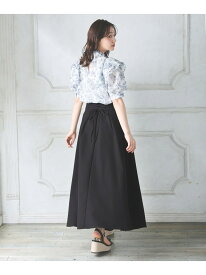 【SALE／10%OFF】【WEB限定】バックレースアップフレアスカート INGNI イング スカート ロング・マキシスカート グレー ブラック ピンク ベージュ【RBA_E】[Rakuten Fashion]