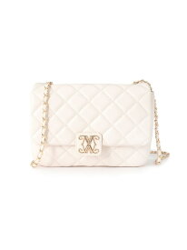 INGNI/(W)エンブレム付キルティングショルダーバッグ INGNI イング バッグ ショルダーバッグ ホワイト ブラック[Rakuten Fashion]