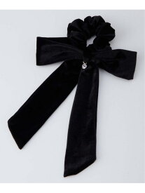 INGNI/(W)ベロアリボンシュシュ INGNI イング ヘアアクセサリー ヘアゴム ブラック レッド[Rakuten Fashion]