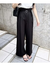 【WEB限定】共ベルト付ワイドパンツ INGNI イング パンツ その他のパンツ ブラック ベージュ グレー[Rakuten Fashion]