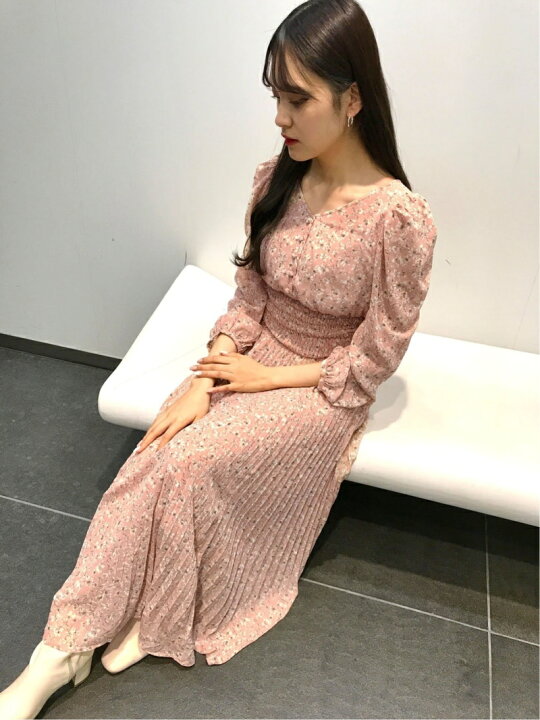 楽天市場 Sale 81 Off 花柄パワショルプリーツop Ingni イング ワンピース 長袖ワンピース ピンク イエロー グレー Rba E Rakuten Fashion Ingni