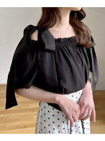 【SALE／53%OFF】【WEB限定】肩リボンバルーンスリーブオフショルブラウス INGNI イング トップス シャツ・ブラウス ピンク ホワイト ブラック【RBA_E】[Rakuten Fashion]