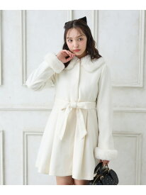 【SALE／25%OFF】ファー取り外し4WAYドーリーCT INGNI イング ジャケット・アウター その他のジャケット・アウター ホワイト ピンク ブラック グレー【RBA_E】【送料無料】[Rakuten Fashion]