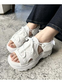 【SALE／30%OFF】レースアップボリュームスポサン INGNI イング シューズ・靴 サンダル ブラック ベージュ ホワイト【RBA_E】[Rakuten Fashion]