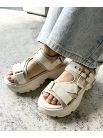 【SALE／10%OFF】バックルボリュームスポサン INGNI イング シューズ・靴 サンダル ブラック ホワイト【RBA_E】[Rakuten Fashion]