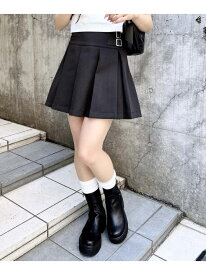 【SALE／10%OFF】サイドベルトボックスプリーツスカパン INGNI イング パンツ キュロット ブラック ベージュ グレー【RBA_E】[Rakuten Fashion]