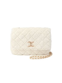 INGNI/(W)ファーキルティングショルダーバッグ INGNI イング バッグ ショルダーバッグ ホワイト ベージュ[Rakuten Fashion]