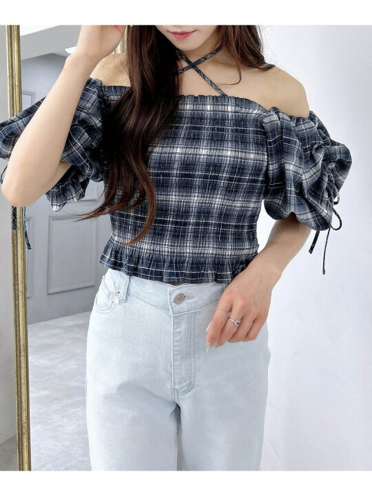 楽天市場】【SALE／53%OFF】【WEB限定】シャーリングオフショル 