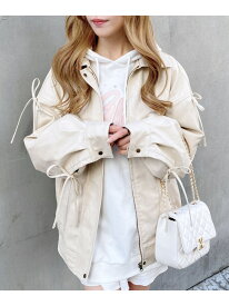 【SALE／10%OFF】マルチwayリボンフェイクレザーBIGブルゾン INGNI イング ジャケット・アウター ブルゾン・ジャンパー ベージュ ブラック ブラウン【RBA_E】【送料無料】[Rakuten Fashion]