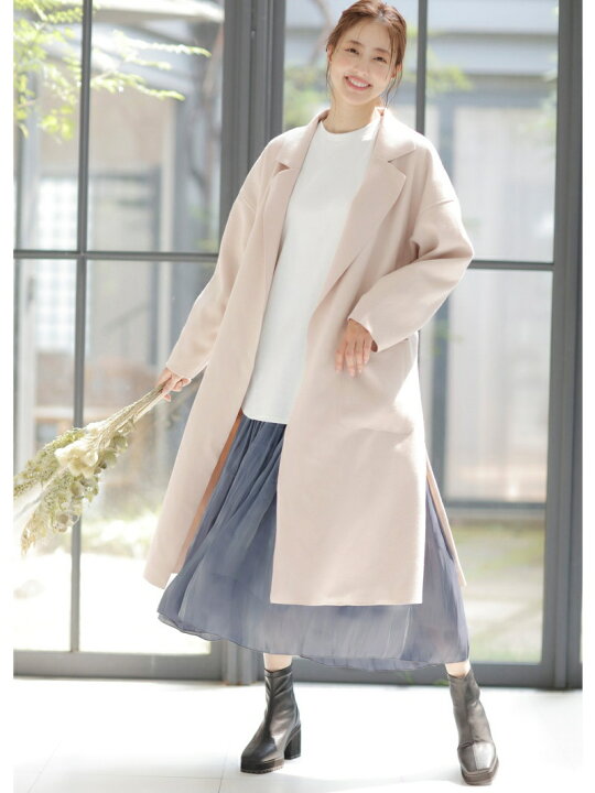 楽天市場】【SALE／74%OFF】サイドスリットBIGロングコート INGNI 