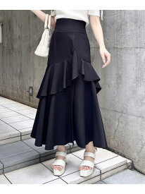 【SALE／10%OFF】バックレースアップアシメスリットスカート INGNI イング スカート ロング・マキシスカート グレー ブラック ベージュ グリーン【RBA_E】[Rakuten Fashion]