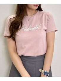 パールロゴT INGNI イング トップス カットソー・Tシャツ ホワイト ブラック ピンク ブルー[Rakuten Fashion]